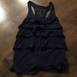 Aeropostale ruffle front tank
